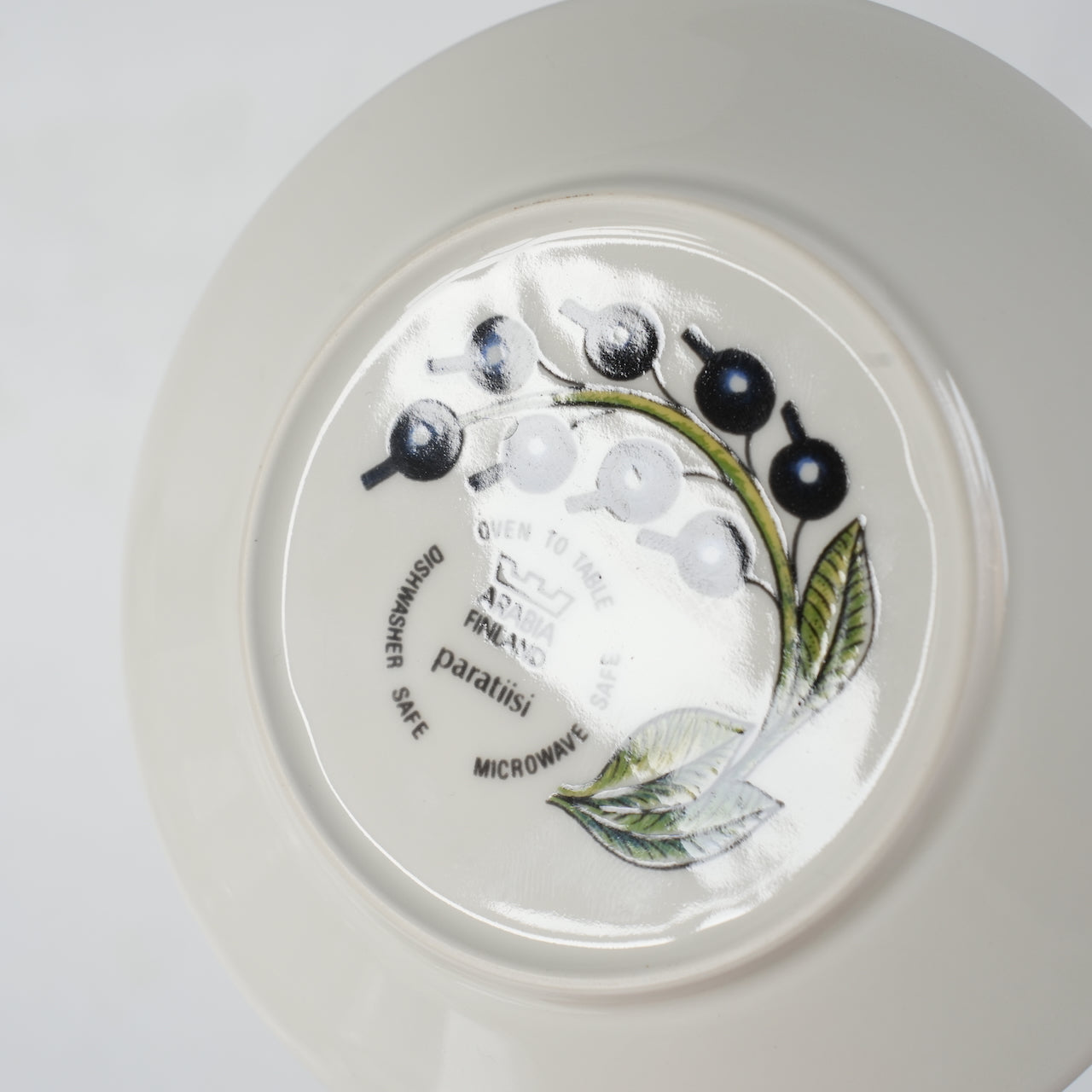 1988年製 旧ロゴカラー ARABIA(アラビア)Paratiisi(パラティッシ)コーヒーカップ&ソーサー - 北欧食器タックショミュッケ