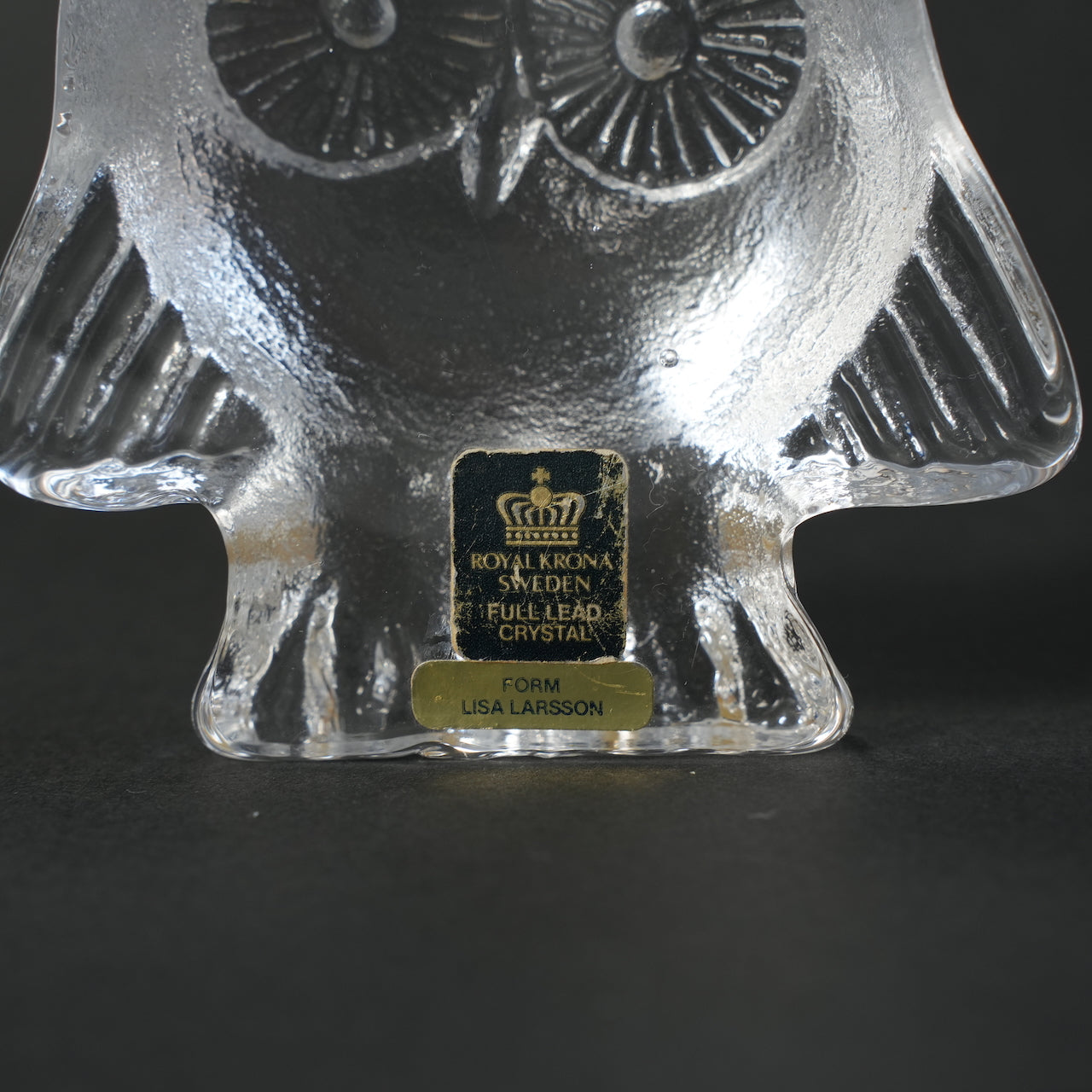 リサ・ラーソン(Lisa Larson) ローヤルクローナ ガラスのふくろう