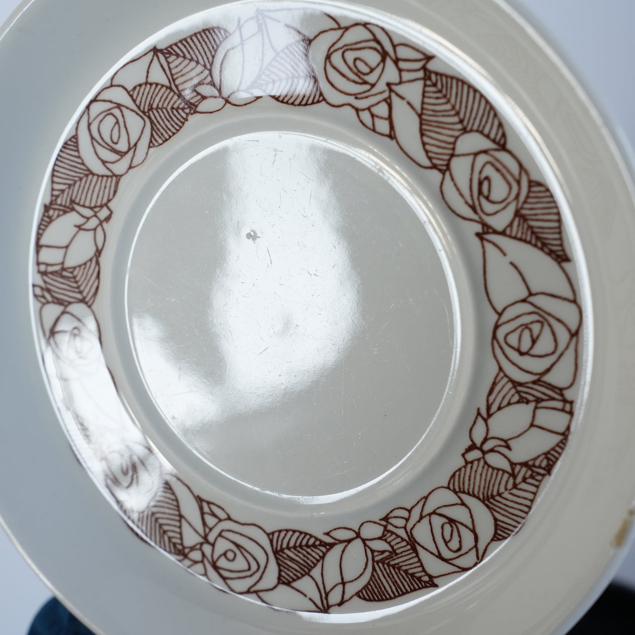 稀有 Gustavsberg Rosenfalt 茶杯和茶碟,2 件