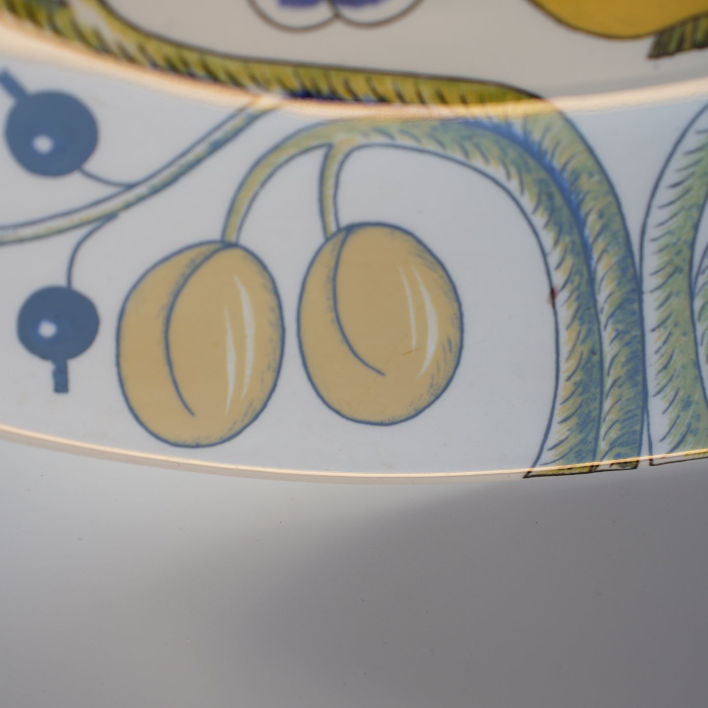 希少【ヴィオラロゴ】 ARABIA(アラビア)パラティッシ 特大オーバルプレート36cm - 15