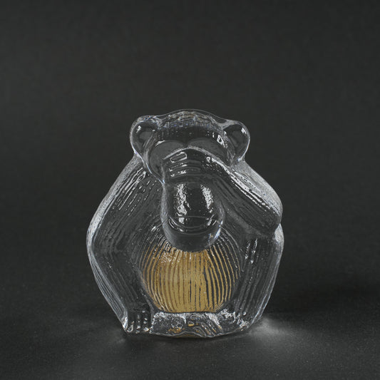 リサ・ラーソン ローヤルクローナ ガラスの三猿(見ざる、言わざる、聞かざる)