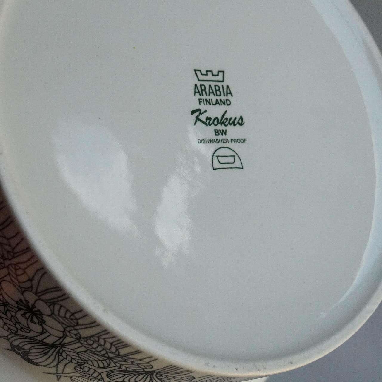 貫入あり ARABIA クロッカス(Krokus)大ボウル22.5cm ボウル ARABIA
