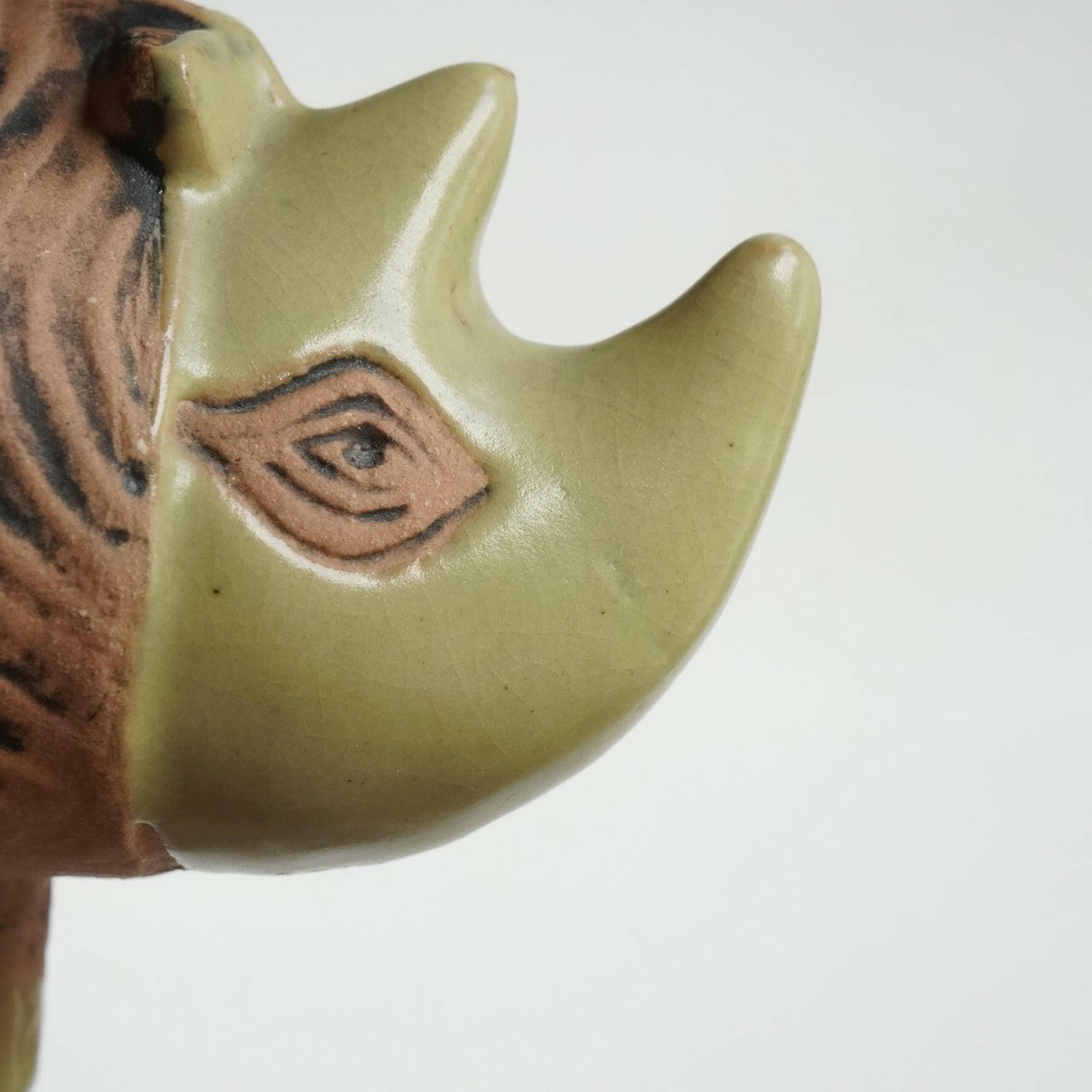 リサ・ラーソン 動物園(Menageri)サイ(Noshörning)の置物 裏面(バックスタンプ)