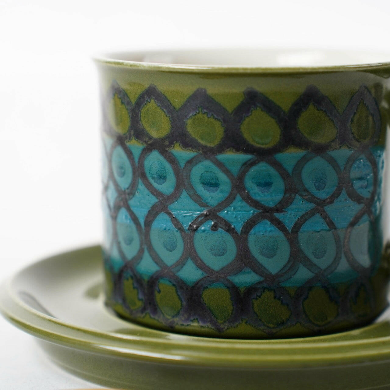 希少 アラビア(ARABIA)ヒルッカ・リーサ・アホラ HLA(Hilkka-Liisa Ahola)マグカップ&ソーサー コーヒーカップ・ティーカップ ARABIA