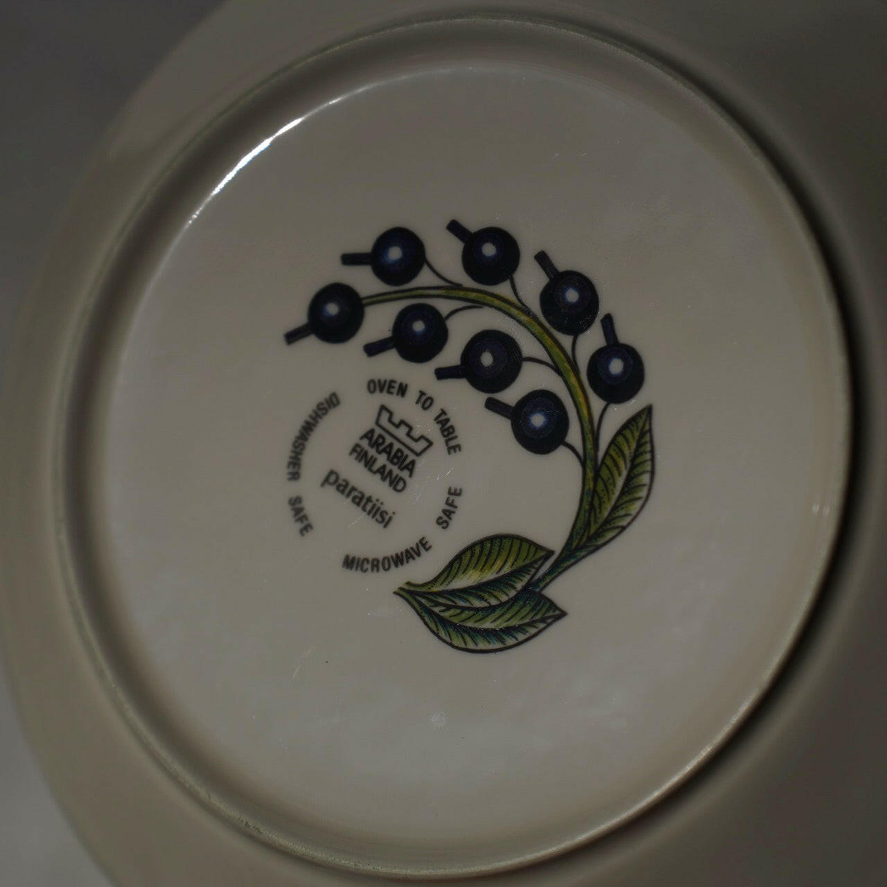 1988年製 ARABIA(アラビア)パラティッシ(Paratiisi)20cmプレート 皿 ARABIA