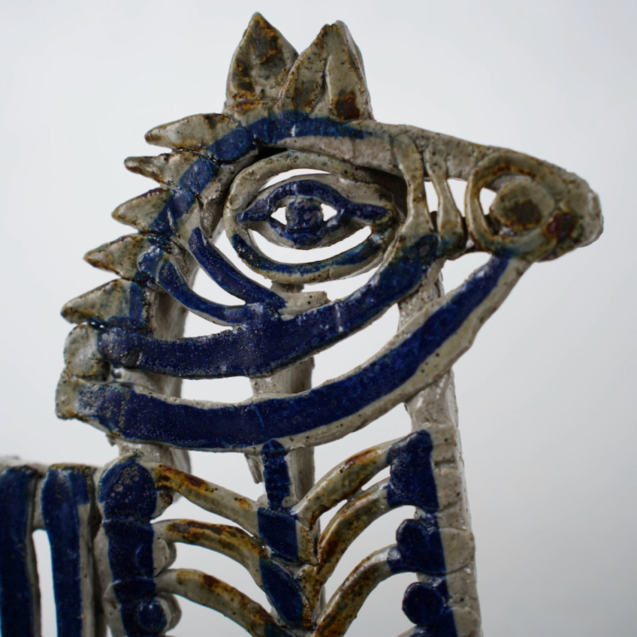 希少な一点もの リサ・ラーソン(Lisa Larson)ユニークピース 馬(Häst)の置物 置物 Lisa Larson