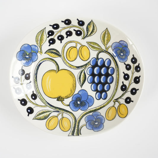 珍品【ヴィオラロゴ】アラビア(ARABIA)パラティッシ(Paratiisi)深皿 スープ皿22cm - 全体像