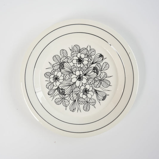 貫入あり ARABIA クロッカス(Krokus)17cmプレート - 全体像