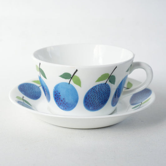 バックスタンプなし グスタフスベリ ヴィンテージ プルーヌス(Prunus)ティーカップ&ソーサー コーヒーカップ・ティーカップ Gustavsberg