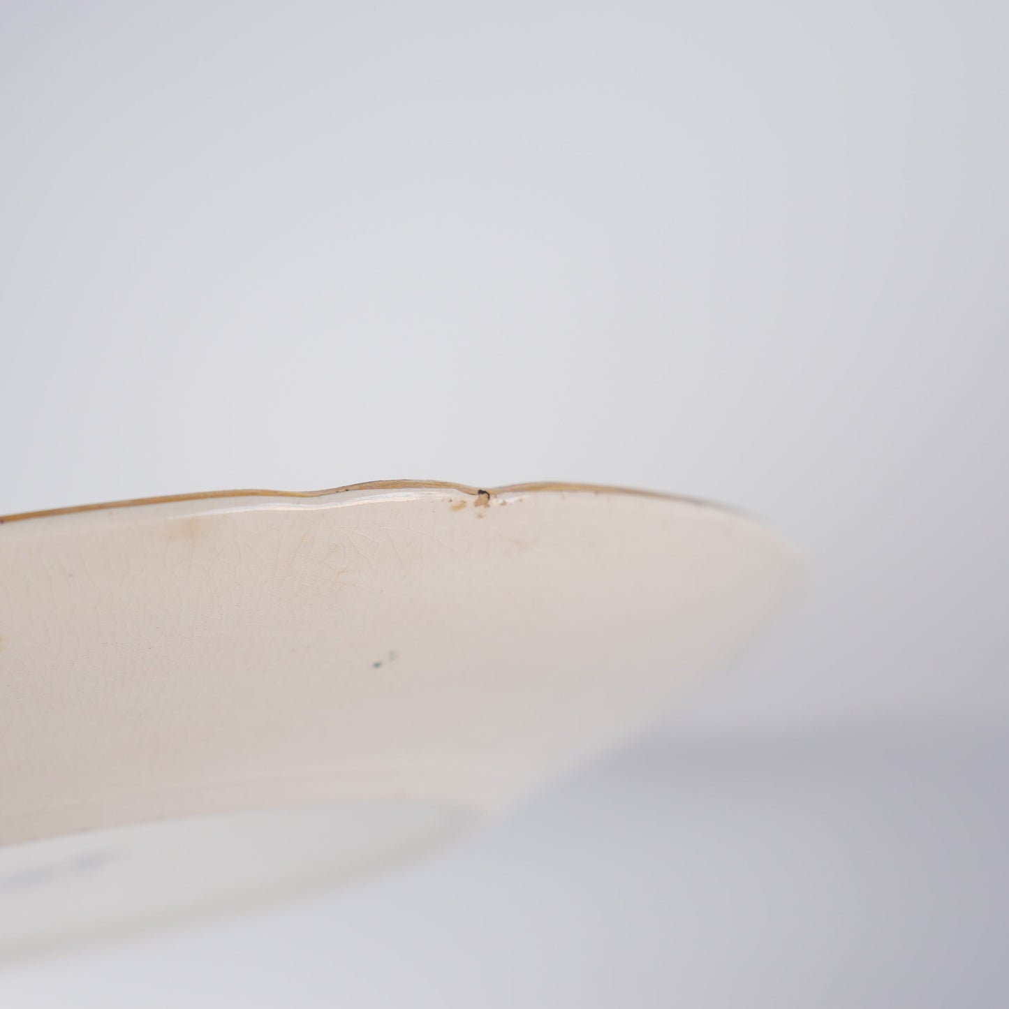 19世紀アンティーク グスタフスベリ ヴェクショー(Wexiö)23.5cmプレート 裏面(バックスタンプ)