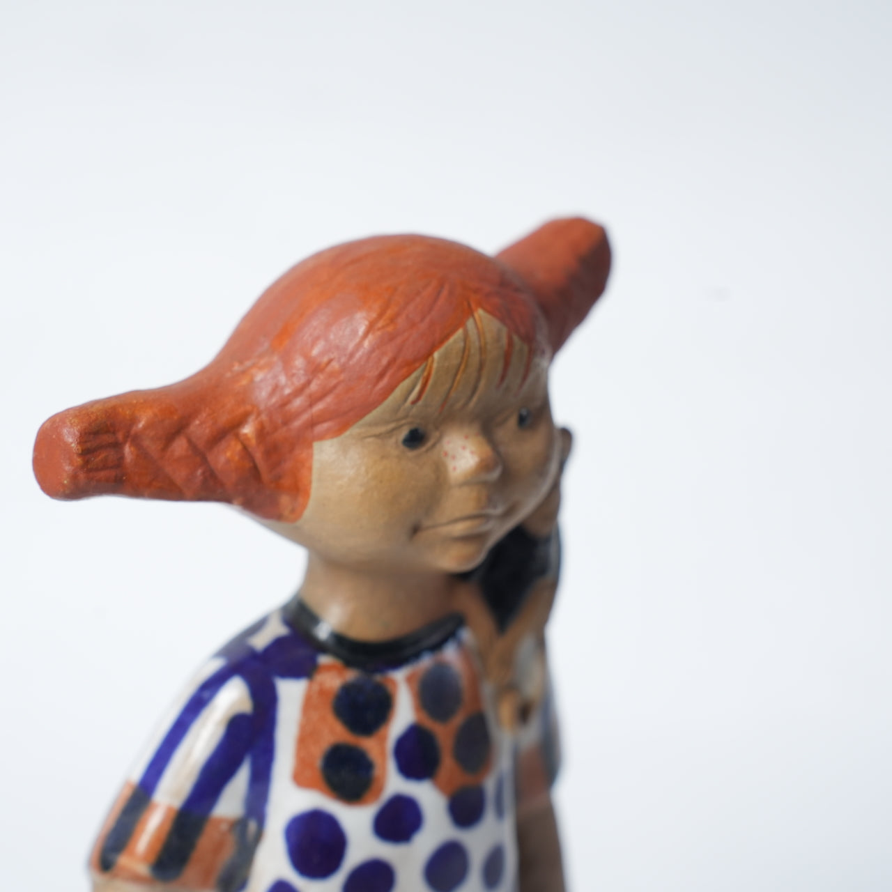 希少 リサ・ラーソン(Lisa Larson)グスタフスベリ 長くつ下のピッピ(Pippi Långstrump) 裏面(バックスタンプ)