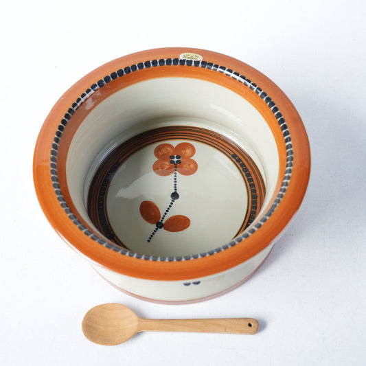 ロールストランド シルビア・レウショヴィウス アトリエ作品 円筒形のボウル - 全体像