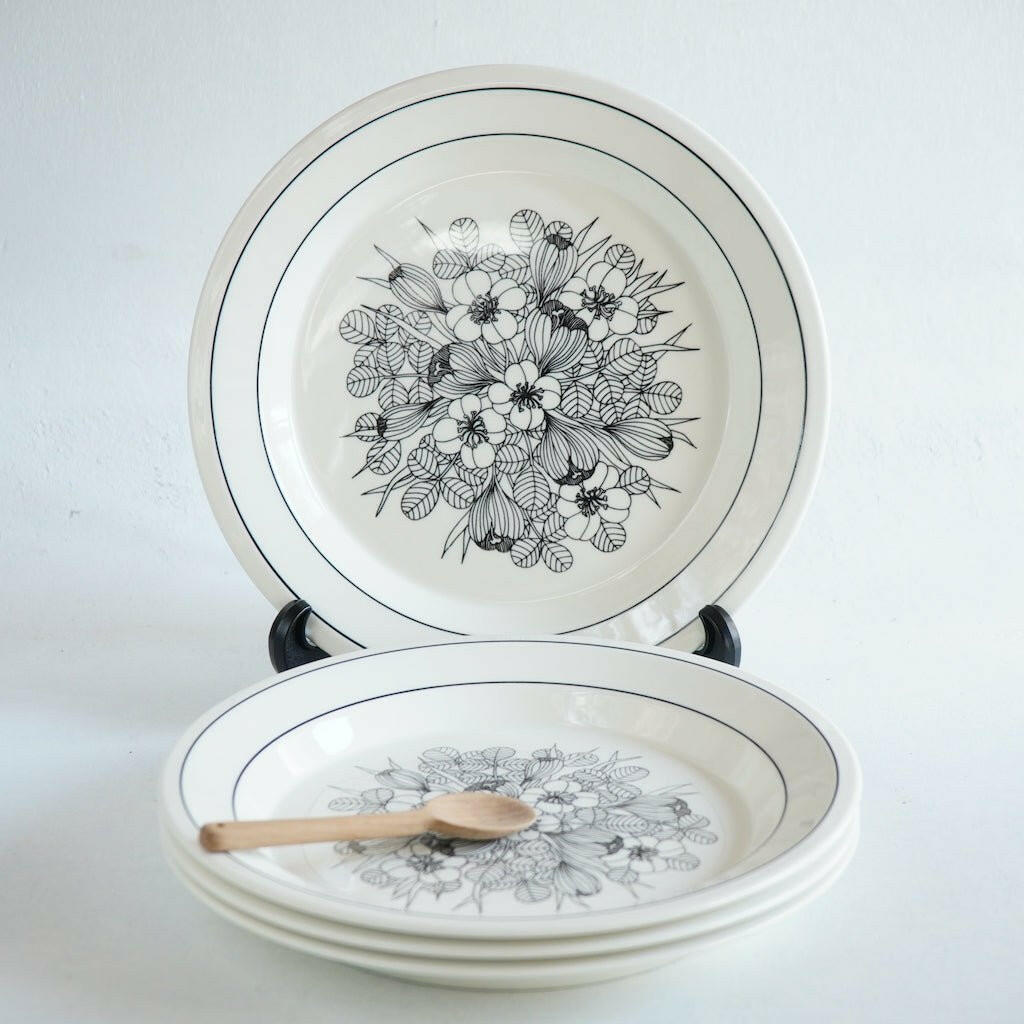 【4枚セット】ARABIA クロッカス(Krokus)24cmプレート PF11 皿 ARABIA