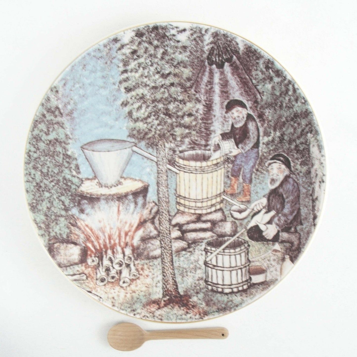 ARABIA 1981年 アンドレアス・アラリエスト(Andreas Alariesto)サーミ民族誌 記念プレート - 北欧食器タックショミュッケ