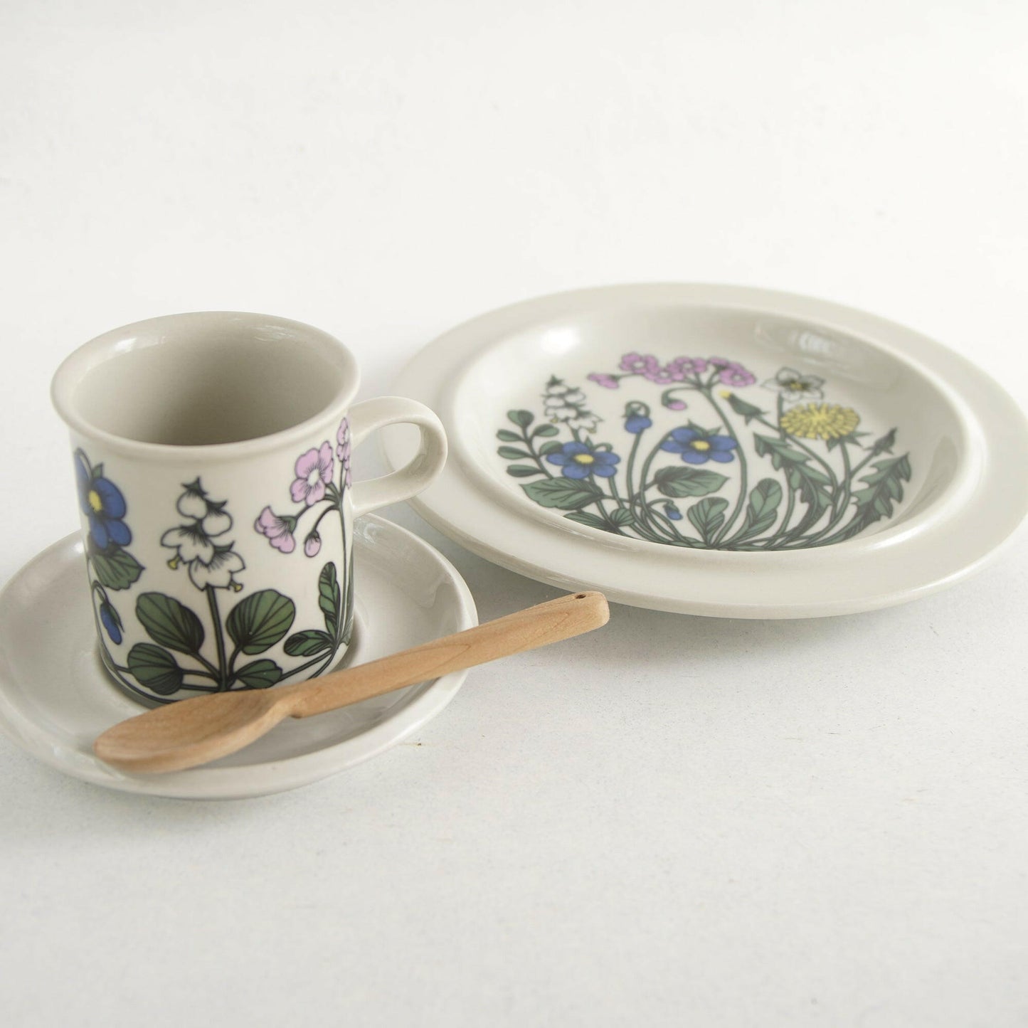 ARABIA フローラ(Flora)コーヒーカップ・トリオ - 北欧食器タックショミュッケ