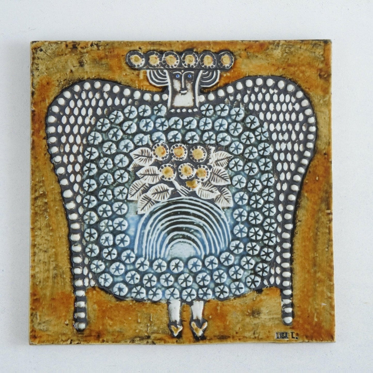 グスタフスベリ(Gustavsberg)リサ・ラーソン(Lisa Larson)女王の陶板 - 北欧食器タックショミュッケ