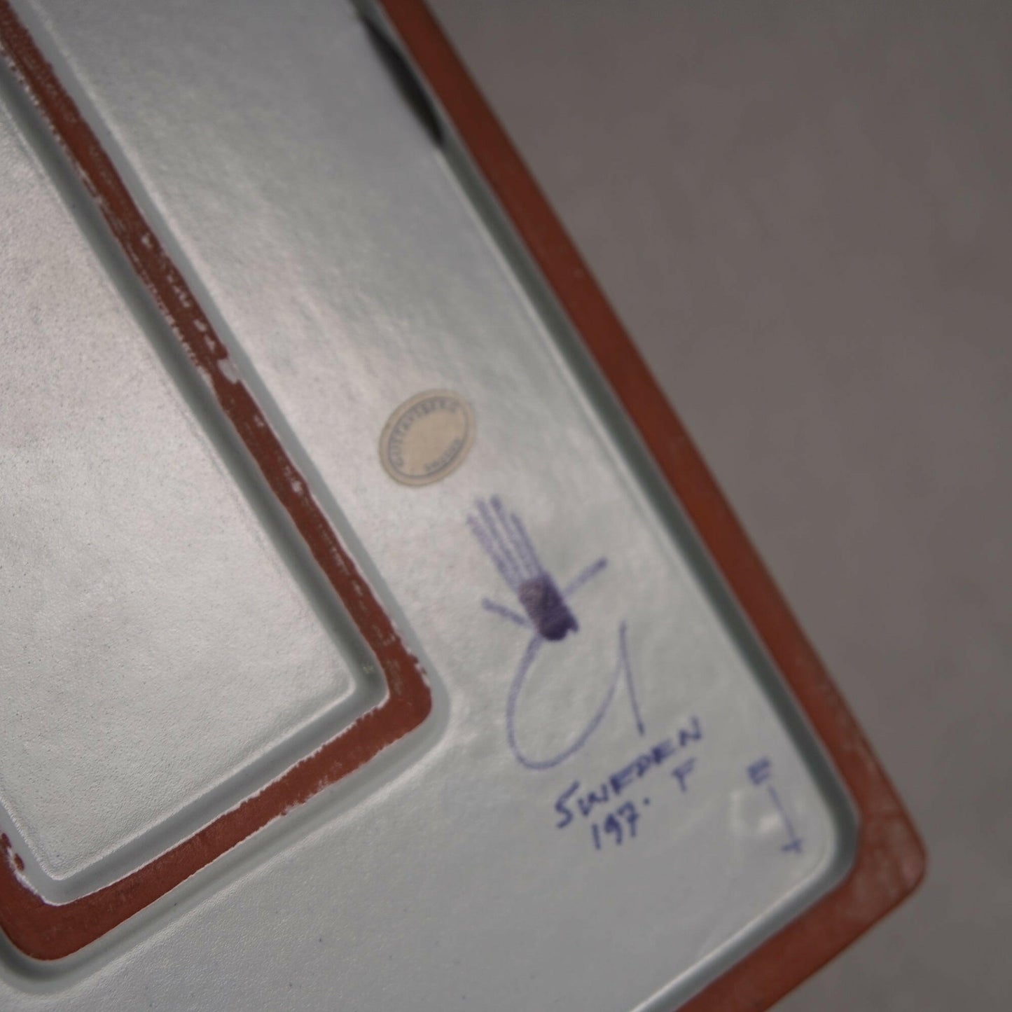 グスタフスベリ カーニバル(Karneval)特大 スクエアプレート 飾り皿 Gustavsberg