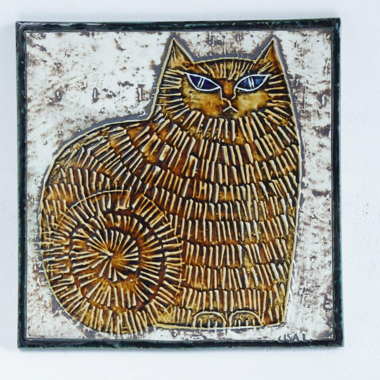 グスタフスベリ リサ・ラーソン 猫（Katt)の陶板