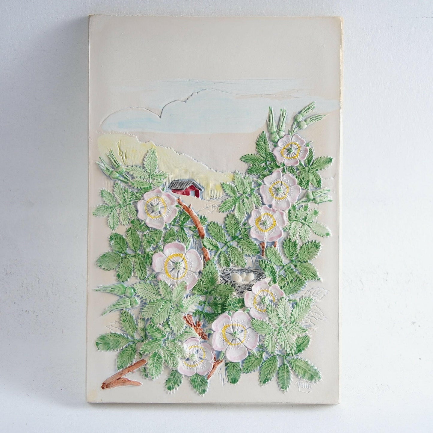 ジイ・ガントフタ 大サイズ陶板 No. 752「スウェーデンの田園」 - Jie Gantofta - 北欧食器タックショミュッケ