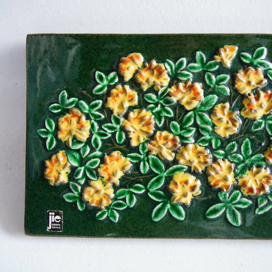 ジイ・ガントフタ 大サイズ陶板 No. 835「ミヤコグサ」 - 全体像