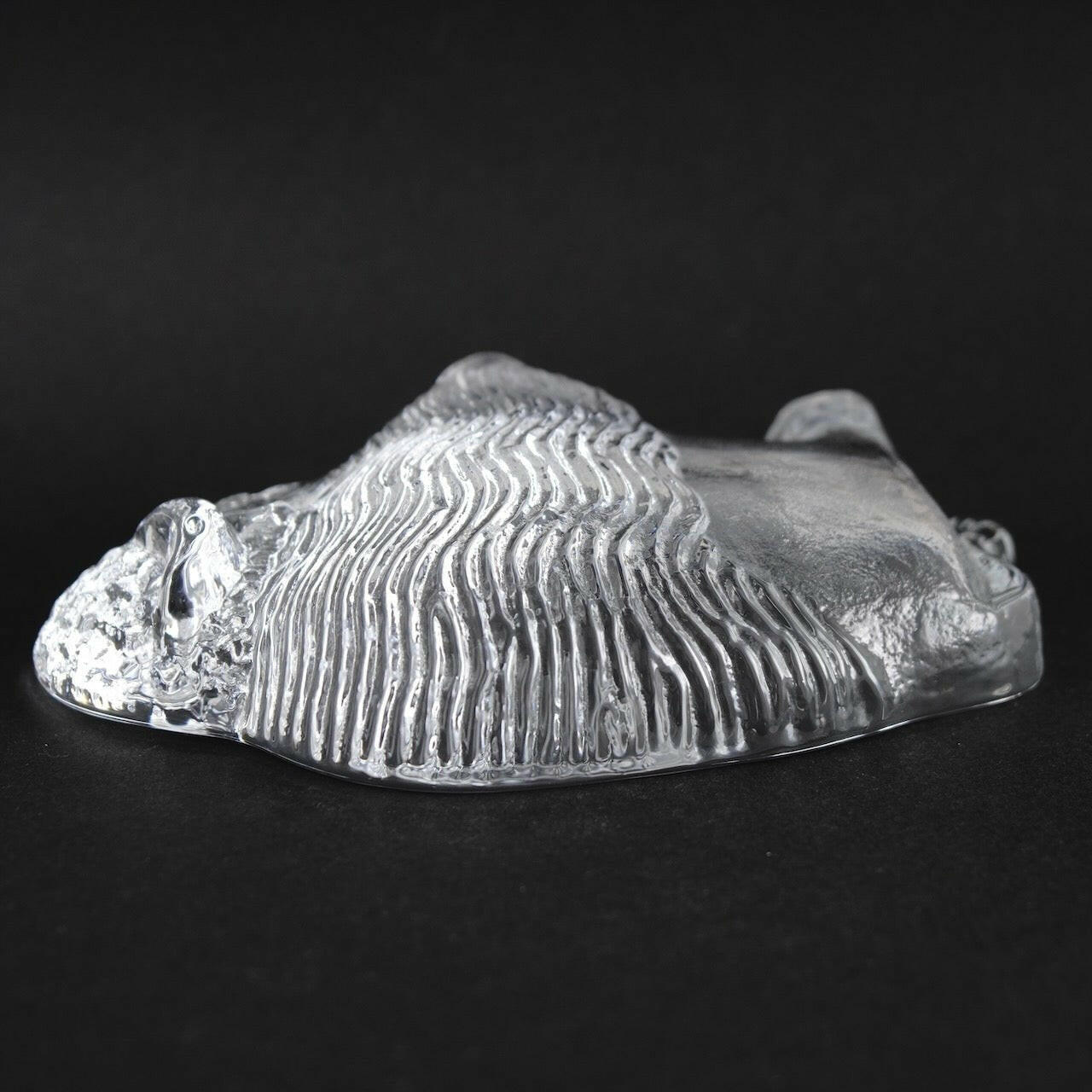 リサ・ラーソン(Lisa Larson)ローヤルクローナ ガラスのバイソン 裏面(バックスタンプ)