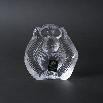 訳あり リサ・ラーソン ローヤルクローナ ガラスの三猿（見ざる、言わ