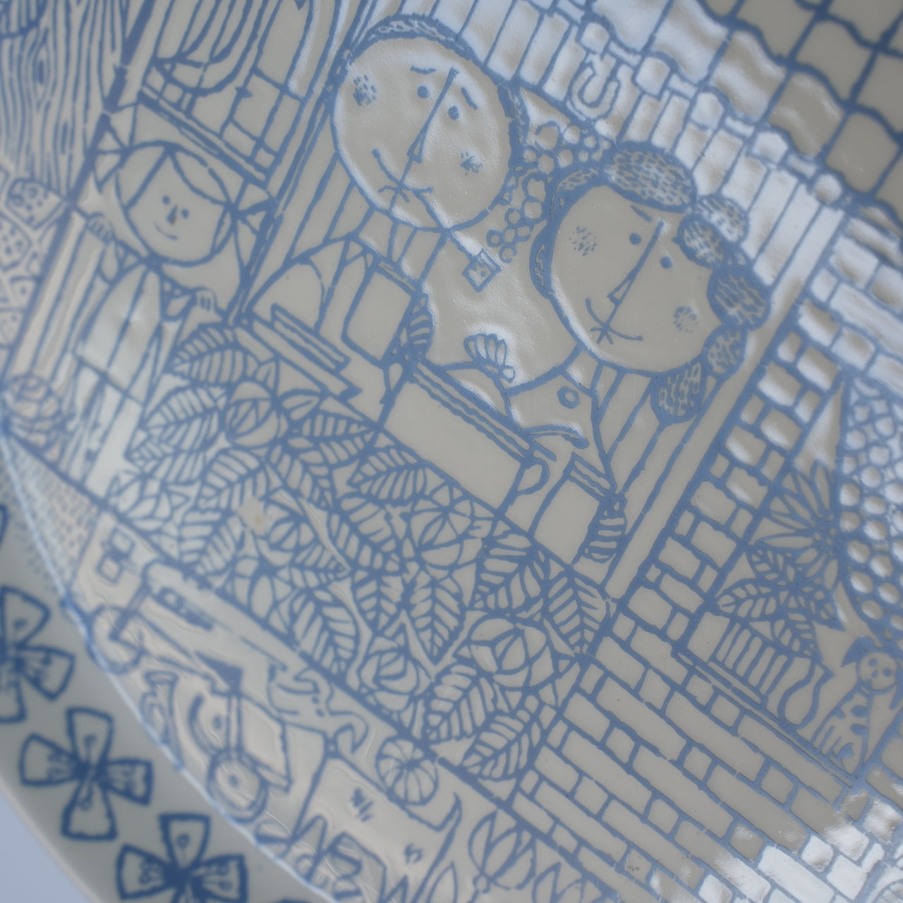 希少 グスタフスベリ（Gustavsberg）ボロ（Boro）プレート21cm