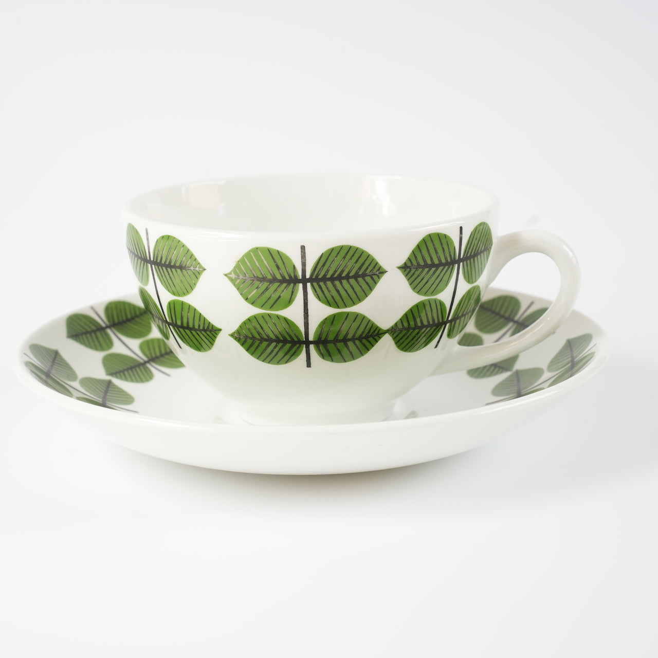 希少 グスタフスベリ ベルサ（Bersa）ヴィンテージ モーニングカップ＆ソーサー コーヒーカップ・ティーカップ Gustavsberg