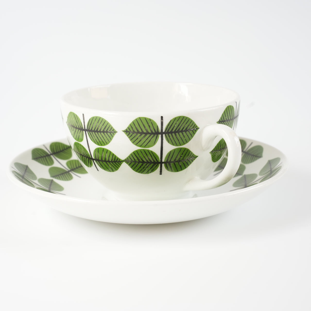 希少 グスタフスベリ ベルサ（Bersa）ヴィンテージ モーニングカップ＆ソーサー コーヒーカップ・ティーカップ Gustavsberg