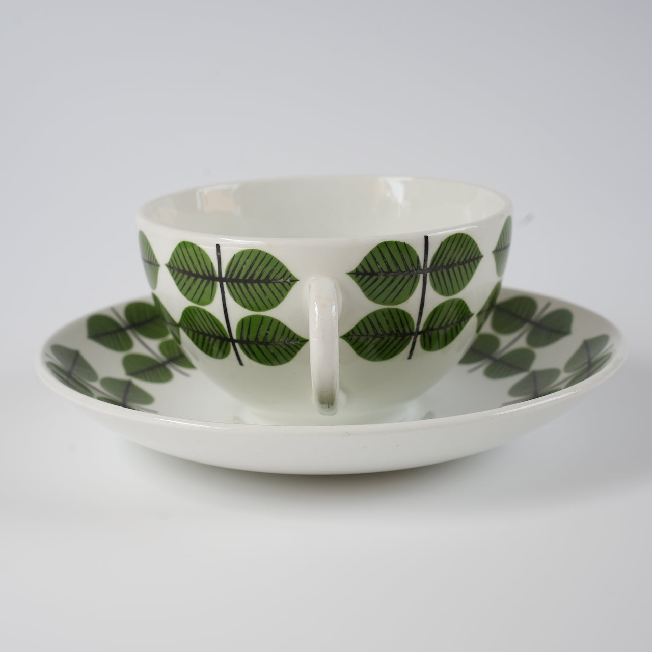 希少 グスタフスベリ ベルサ（Bersa）ヴィンテージ モーニングカップ＆ソーサー コーヒーカップ・ティーカップ Gustavsberg