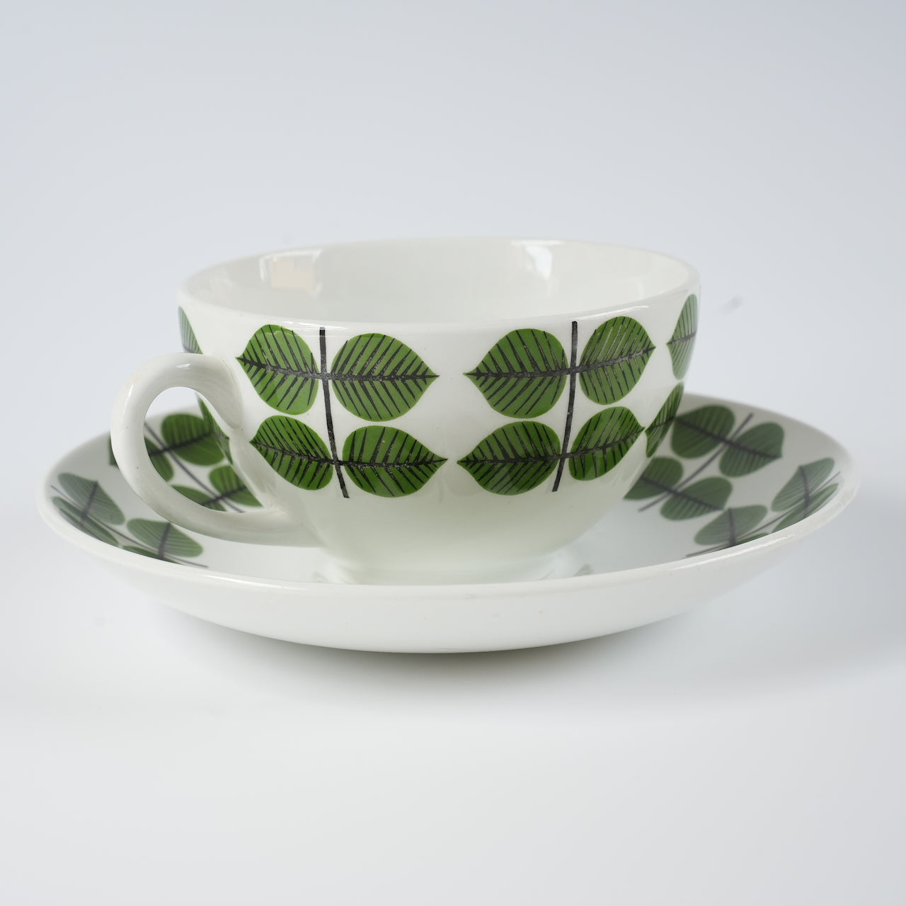 希少 グスタフスベリ ベルサ（Bersa）ヴィンテージ モーニングカップ＆ソーサー コーヒーカップ・ティーカップ Gustavsberg