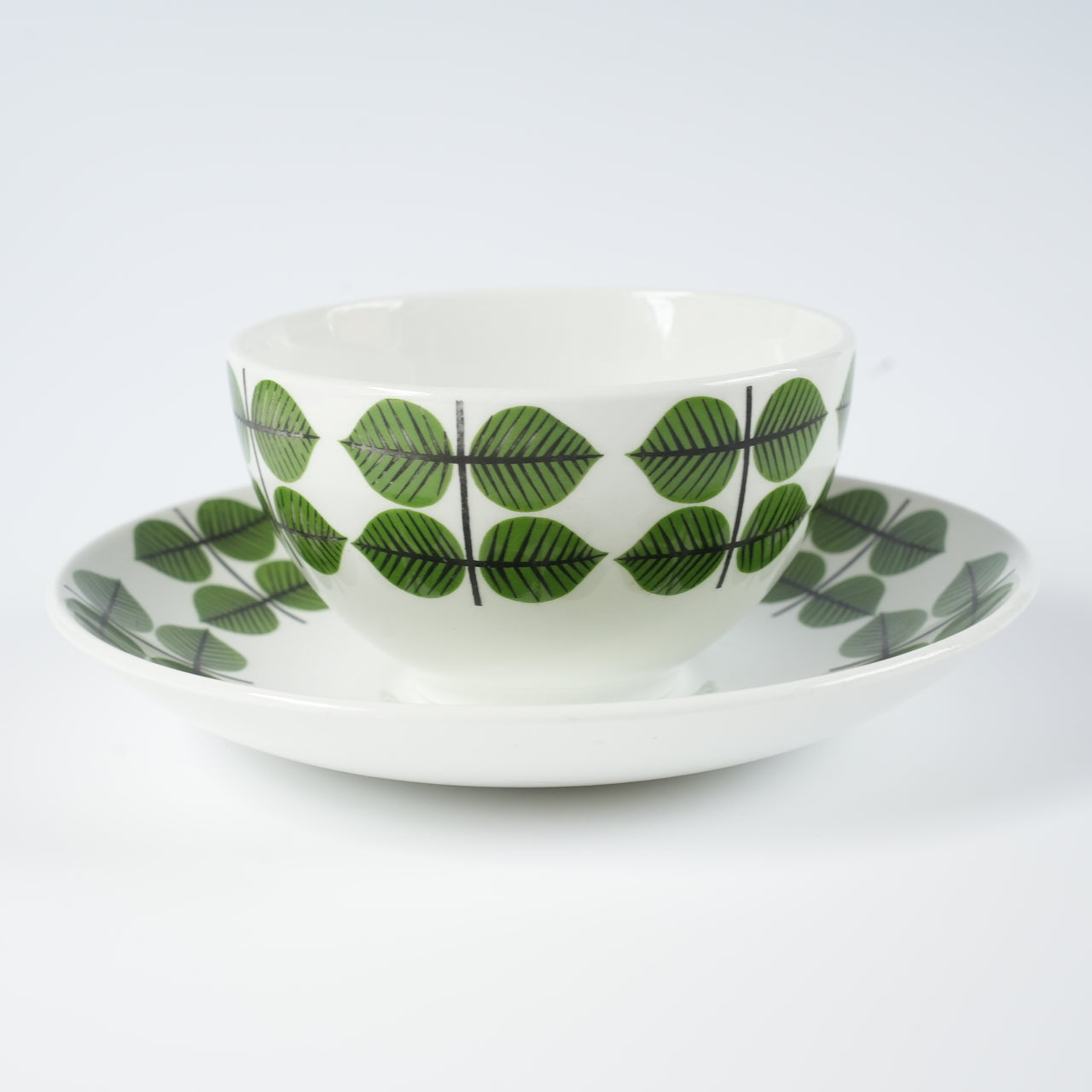 希少 グスタフスベリ ベルサ（Bersa）ヴィンテージ モーニングカップ＆ソーサー コーヒーカップ・ティーカップ Gustavsberg