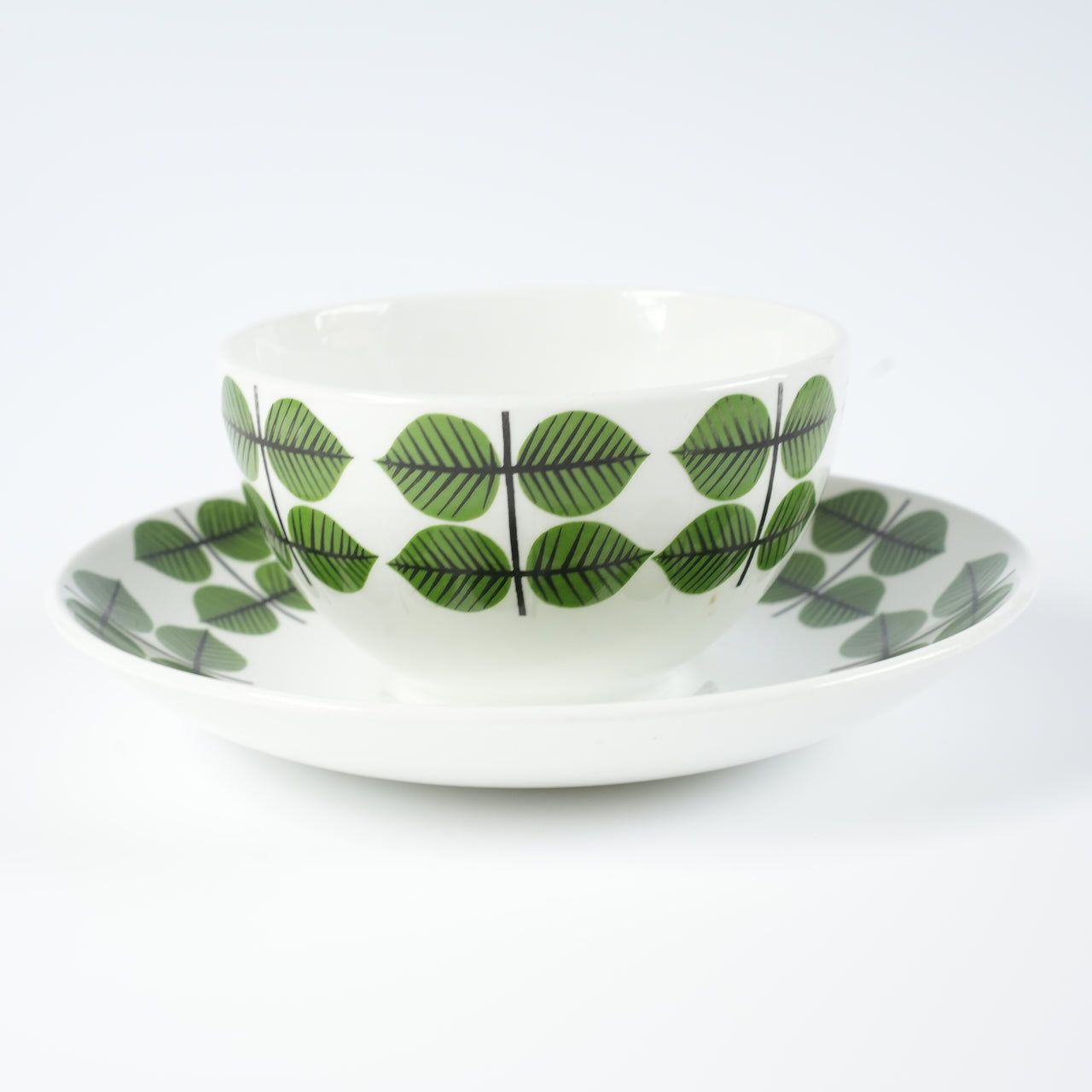 希少 グスタフスベリ ベルサ（Bersa）ヴィンテージ モーニングカップ＆ソーサー コーヒーカップ・ティーカップ Gustavsberg