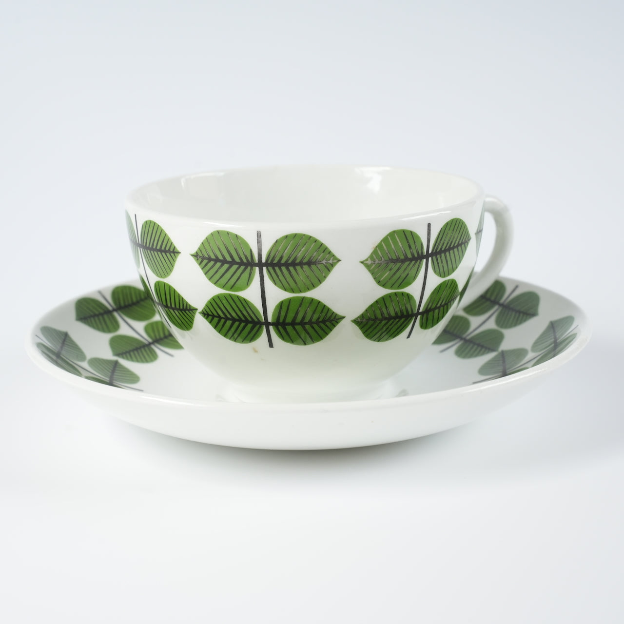 希少 グスタフスベリ ベルサ（Bersa）ヴィンテージ モーニングカップ＆ソーサー コーヒーカップ・ティーカップ Gustavsberg