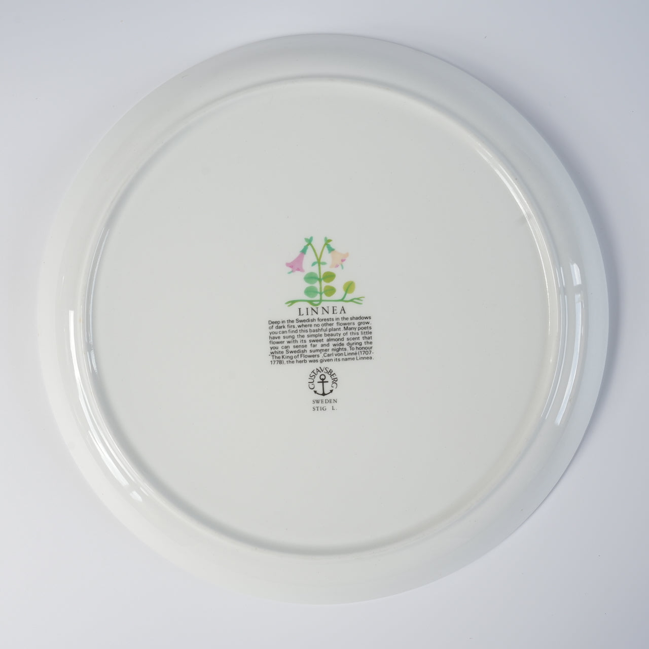 グスタフスベリ リネア（Linnea）プレート 24cm 1 - 北欧食器タックショミュッケ