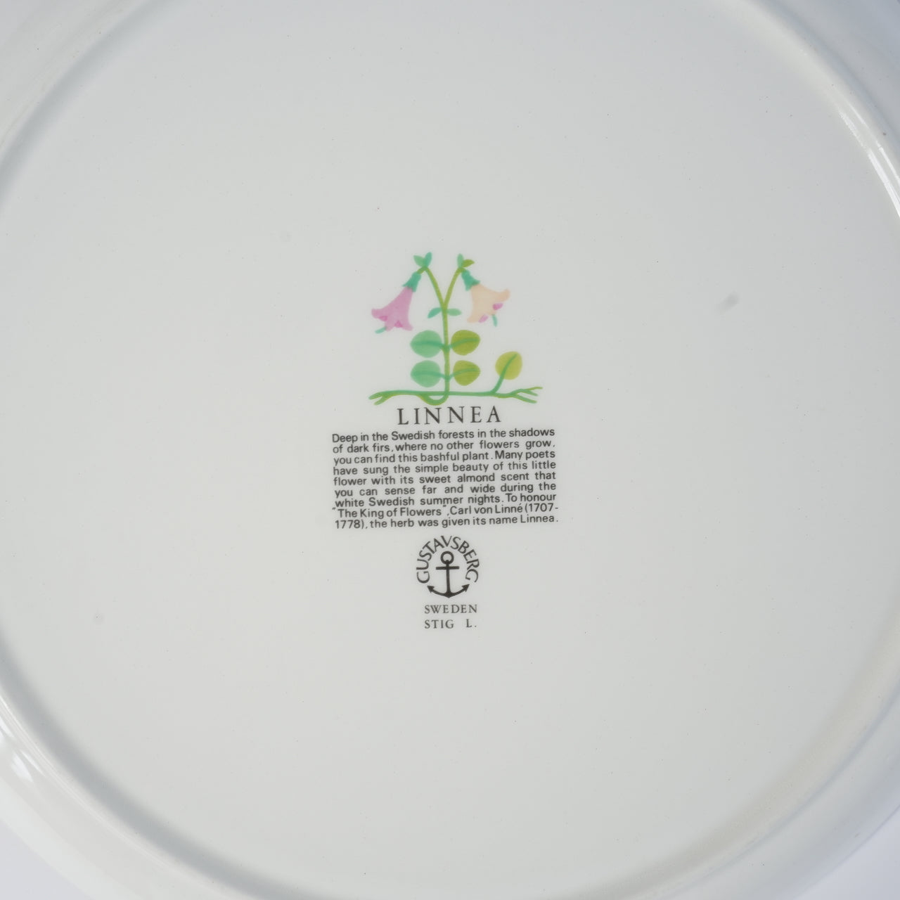 グスタフスベリ リネア（Linnea）プレート 24cm 1 - 北欧食器タックショミュッケ