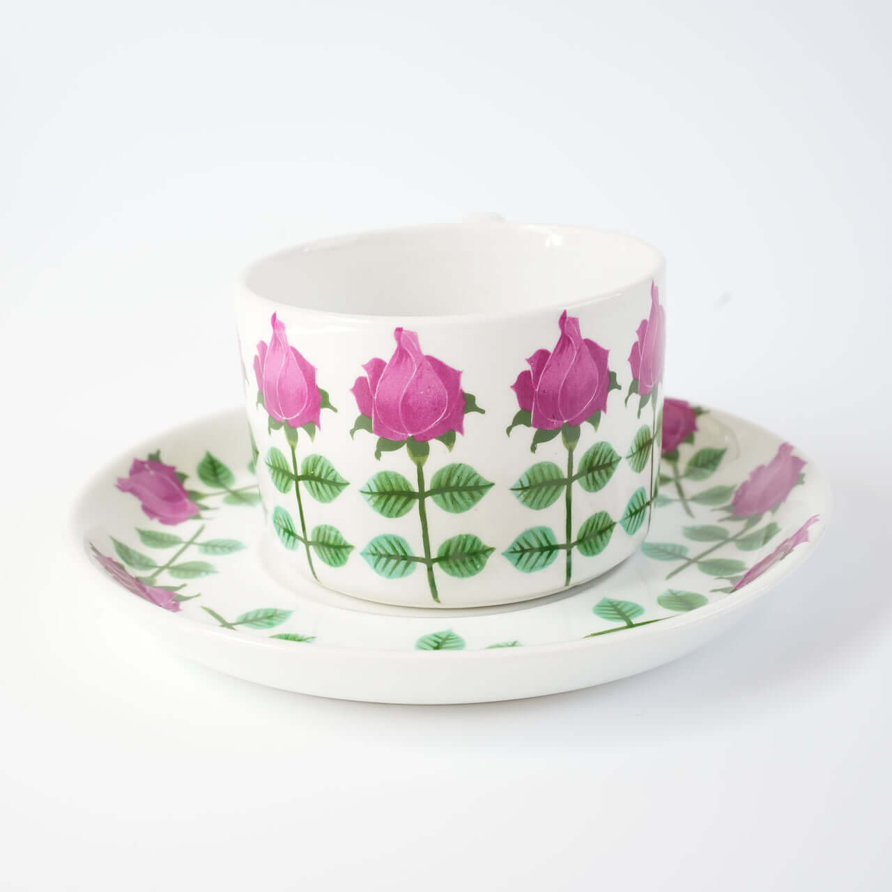 希少 グスタフスベリ ピンタ（Pynta）ティーカップ＆ソーサー 2 コーヒーカップ・ティーカップ Gustavsberg