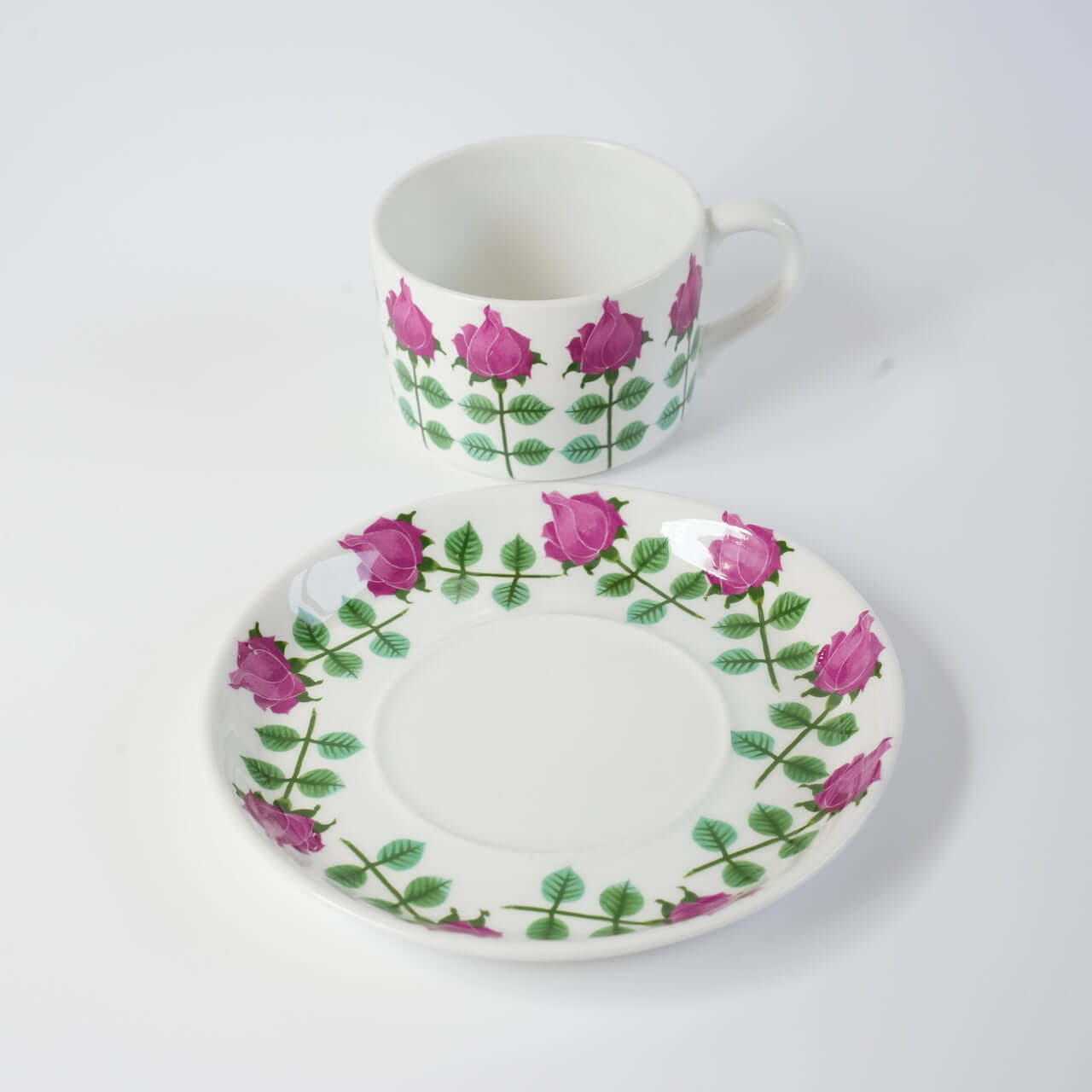 希少 グスタフスベリ ピンタ（Pynta）ティーカップ＆ソーサー 2 コーヒーカップ・ティーカップ Gustavsberg