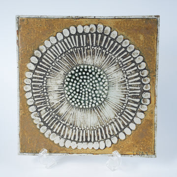 リサラーソン陶板ユニークピース花