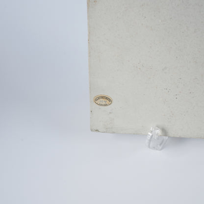 希少 ユニークピース グスタフスベリ リサ・ラーソン 白いひまわり（Solros）の陶板 陶板 Gustavsberg