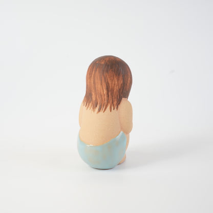 希少 リサ・ラーソン お風呂に入る女の子（Badflicka） 置物 Lisa Larson