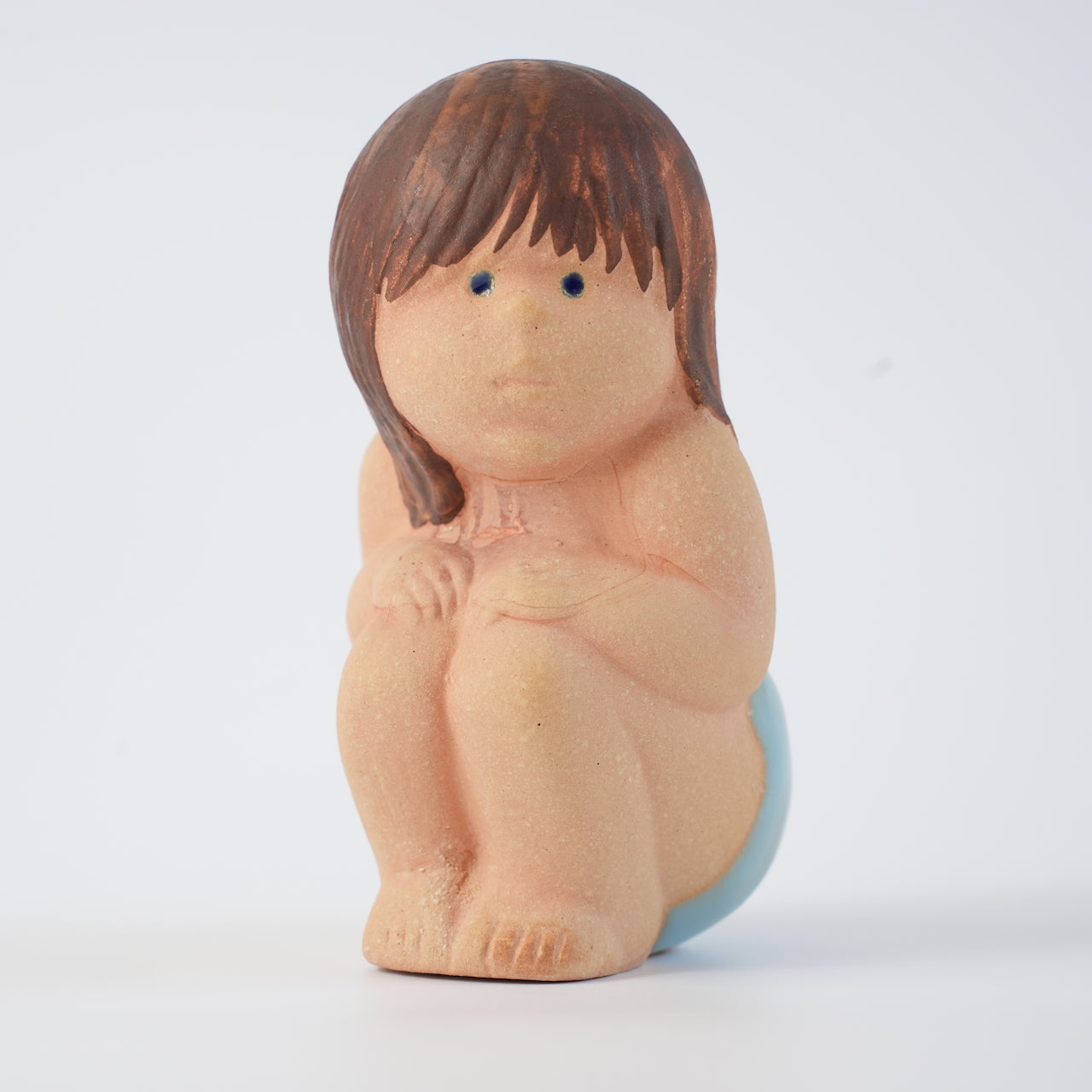 希少 リサ・ラーソン お風呂に入る女の子（Badflicka） 置物 Lisa Larson