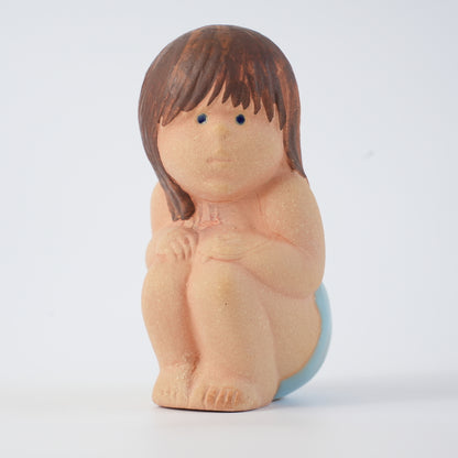 希少 リサ・ラーソン お風呂に入る女の子（Badflicka） 置物 Lisa Larson