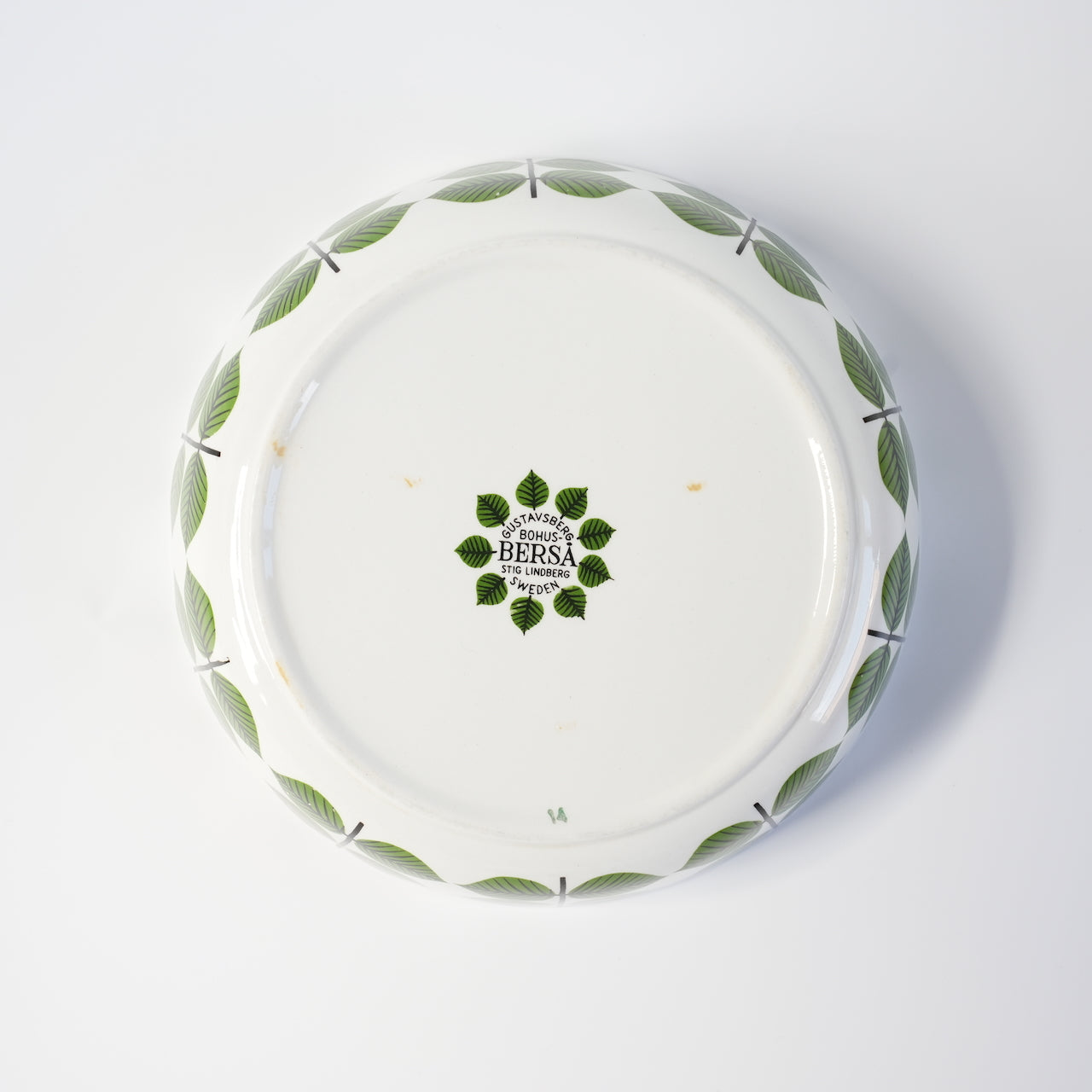 グスタフスベリ（Gustavsberg）ベルサ（Bersa）ヴィンテージ 深皿 スープ皿 ボウル 17cm 3の裏面のデザイン