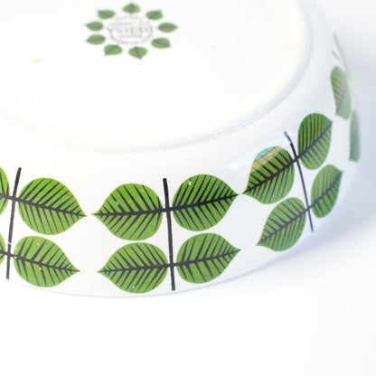 グスタフスベリ（Gustavsberg）ベルサ（Bersa）ヴィンテージ 深皿 スープ皿 ボウル 17cm 3の葉っぱデザイン