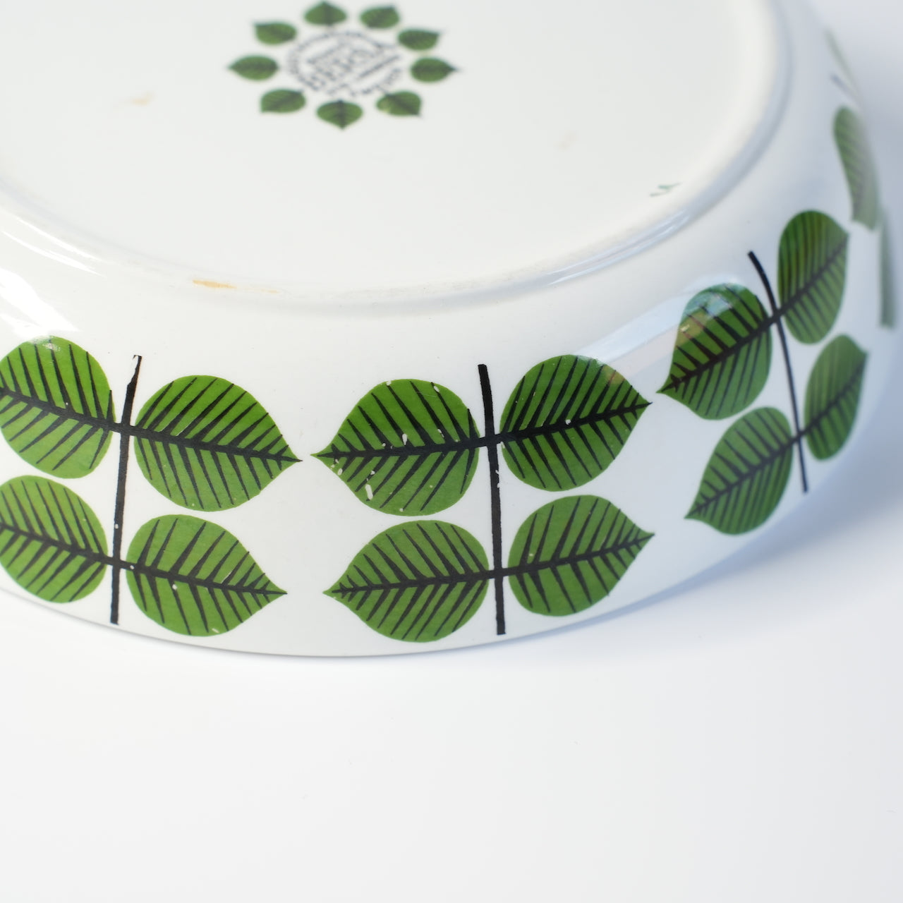 グスタフスベリ（Gustavsberg）ベルサ（Bersa）ヴィンテージ 深皿 スープ皿 ボウル 17cm 3 叶のデザイン