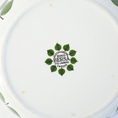 グスタフスベリ（Gustavsberg）ベルサ（Bersa）ヴィンテージ 深皿 スープ皿 ボウル 17cm 4の底面のデザインとロゴ