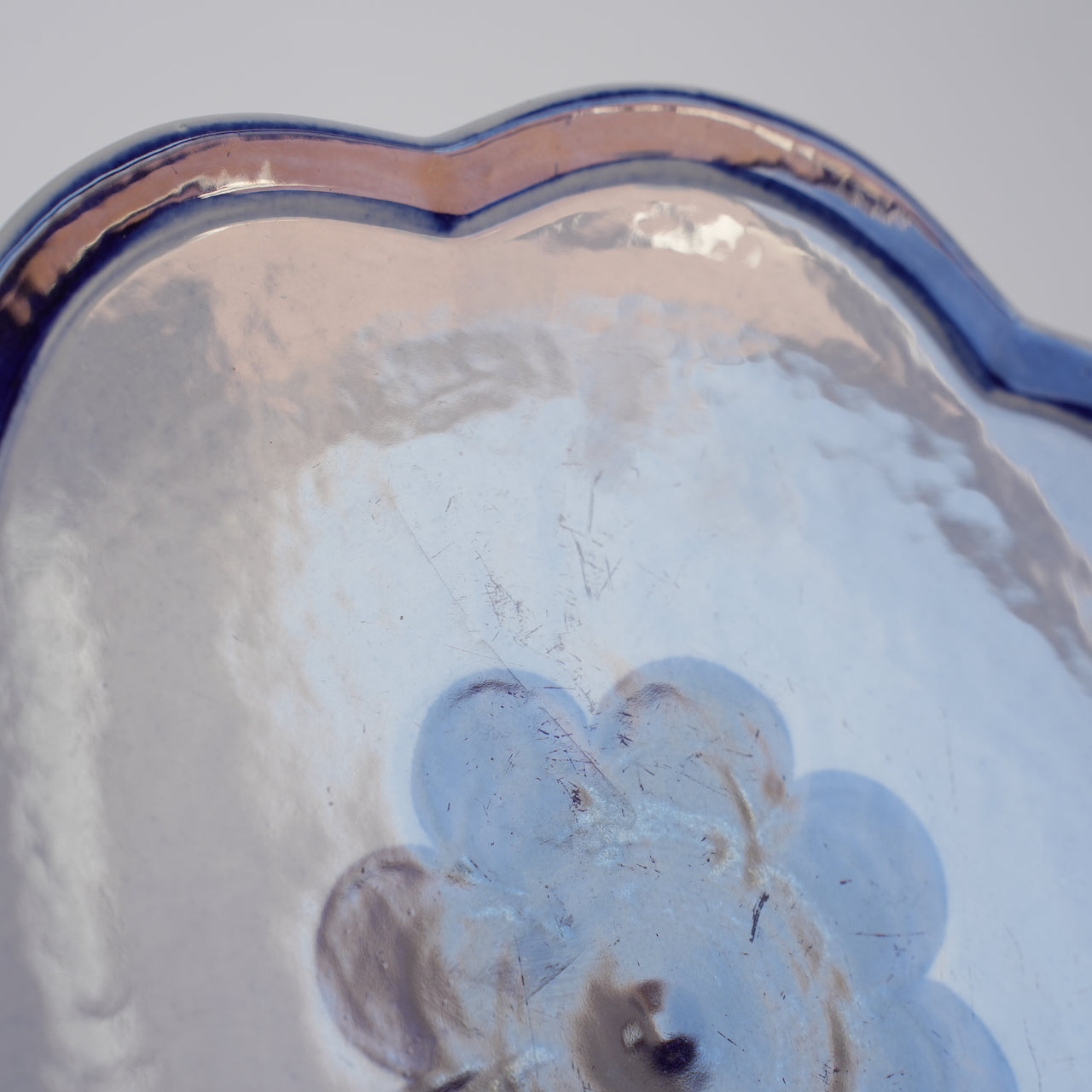 訳あり リサ・ラーソン Kスタジオ マリーン ケーキスタンド ケーキ皿 断面の藍色デザイン