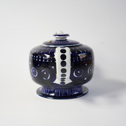 貫入あり ARABIA バレンシア（Valencia）コーヒーポットのハンドペイントデザイン