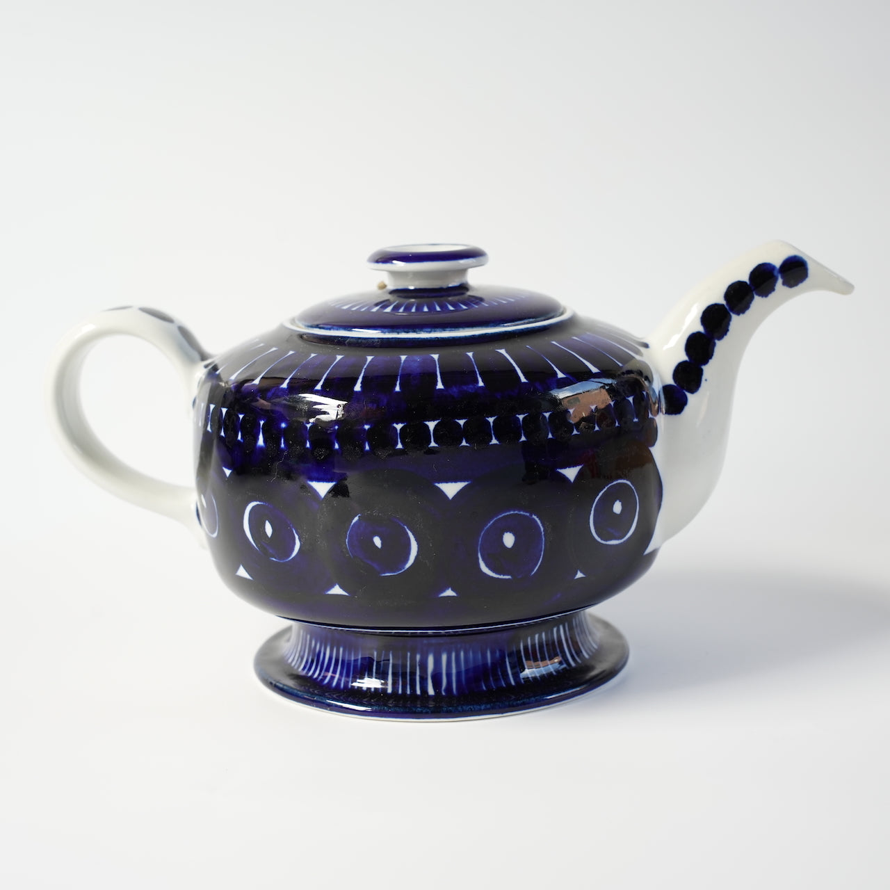 貫入あり ARABIA バレンシア（Valencia）コーヒーポットのハンドペイントデザインの画像